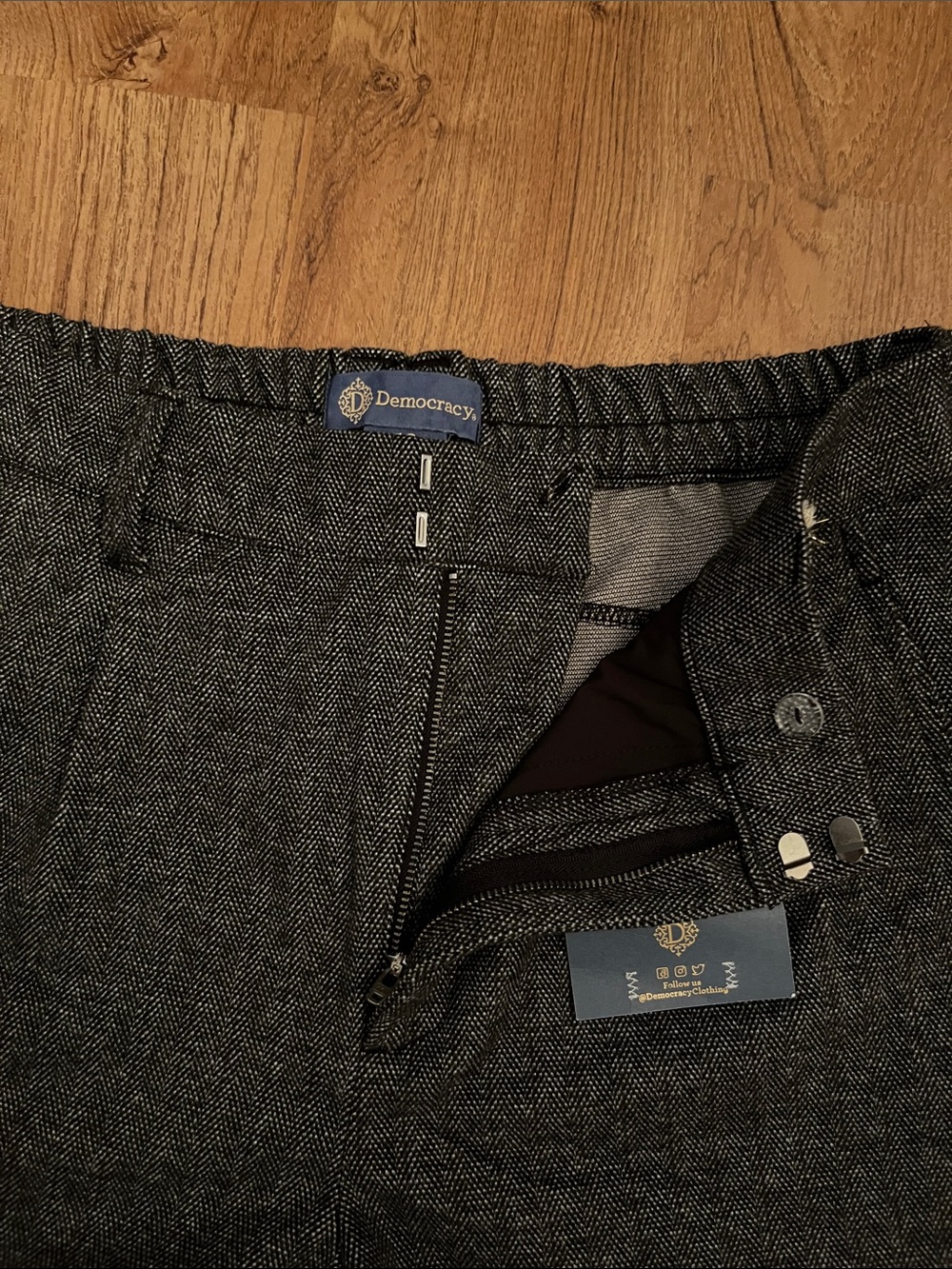 NWT Democracy “Ab” Solution Ultra Skyrise Round Up Barrel Pants - Picture 8 of 11